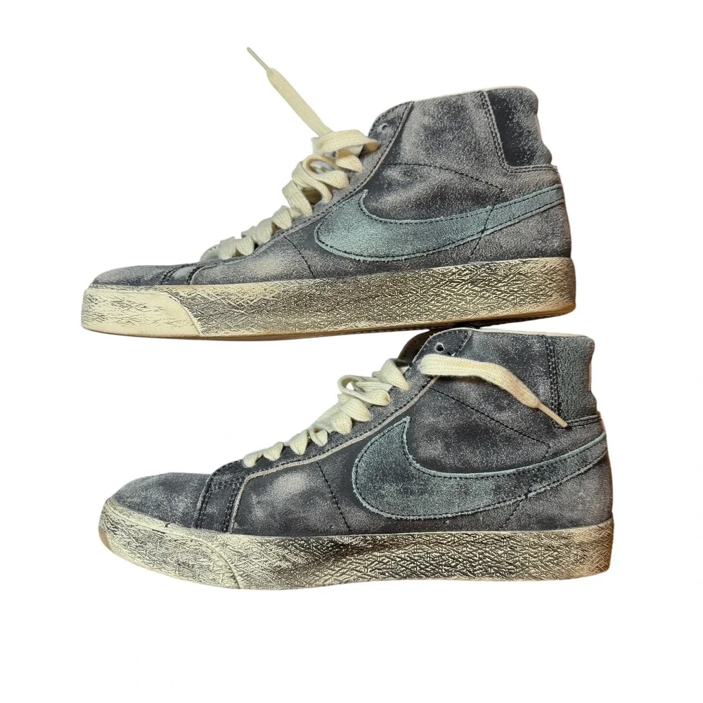 Nike Zoom Blazer Premium SB Mid Faded Black Size 9 Skate Shoe DA1839-001‎